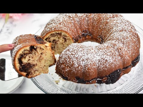 How to make a Moist Mocha-Walnut Marble Cake