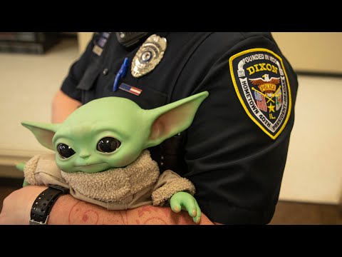 Grogu Police Ride Along