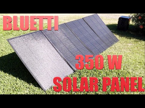 Bluetti 350w Solar Panel (running a fridge freezer and TV)