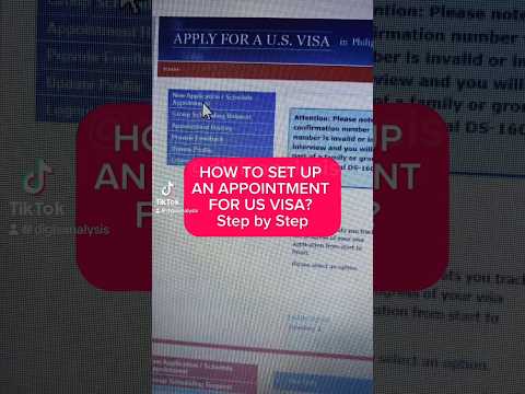 SET UP AN APPOINTMENT FOR US VISA? Step by Step  #usvisa #ustouristvisa #usa #fyp #usvisainterview