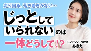 走り回る、落ち着かない、じっとしていられないのは何故？【モンテッソーリ教育の敏感期】