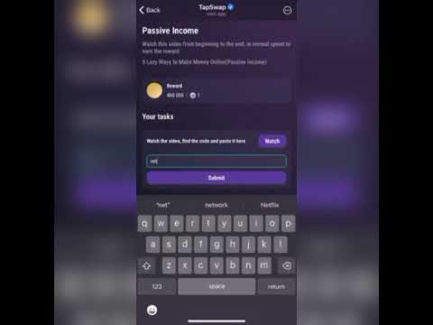 Tapswap Code Passive Income TapSwap Code | 5 Lazy Ways to Make Money Online(Passive Income) Tapswap