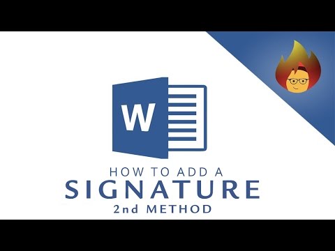 How to add a SIGNATURE LINE 2nd Method | MICROSOFT WORD 2016