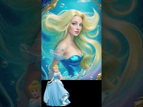 if all #disney princesses were mermaids #shortsviral #shortvideos