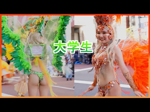 4K 大学生 浅草サンバカーニバル 2024 S1-① ICUラムズ Asakusa Samba Japan