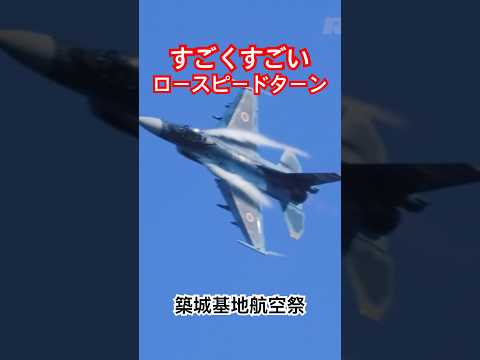 すごくすごい記念特別塗装のF-2戦闘機の機動飛行 その2