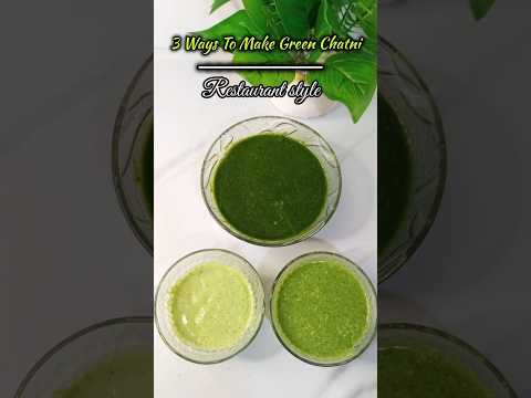 How to Make Restaurant Style Green Chatni+Dip Sauce 😋#viralshort #greenchatni #ramzanrecipes #sauce