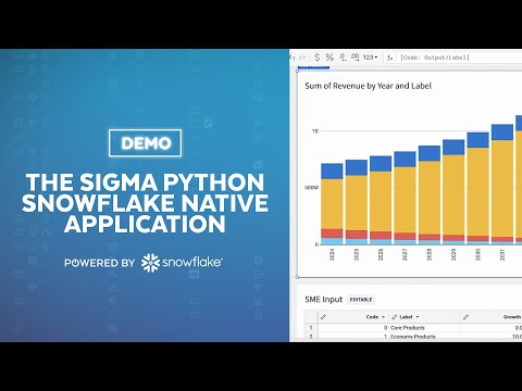 Demo | The Sigma Python Snowflake Native Application