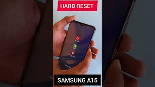 How to Hard Reset Samsung A15 | Samsung A15 Pattern Lock Forget