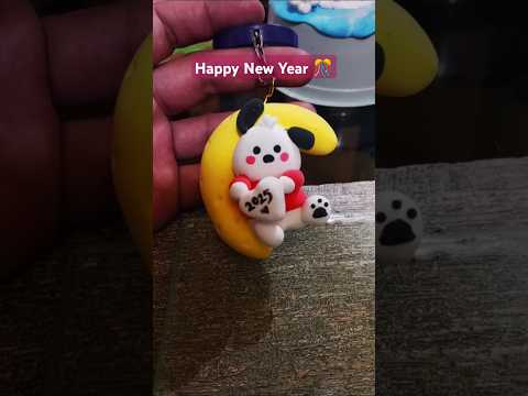 DIY Sanrio New Year Clay Keychain#shorts#diy #art#youtubeshorts