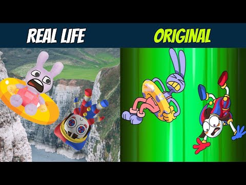 The Amazing Digital Circus in REAL LIFE vs ORIGINAL - Smiling Critters Part 2