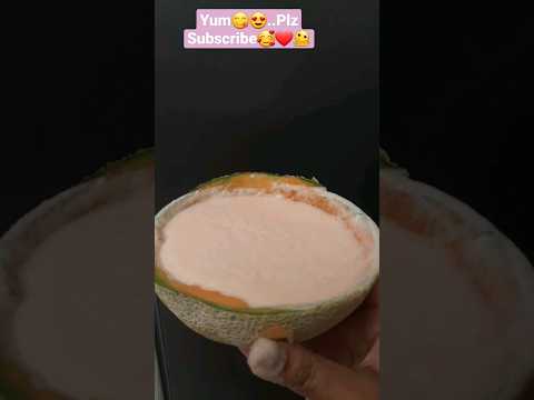 Cantaloupe Juice😍 #shorts /muskmelon/ Kharbuja #yummy  #viral #trending #ytshorts #sowmikitchen123