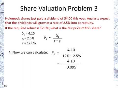 Share Valuation Problem 3