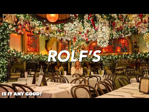 Eating at New York City's Viral Christmas Bar | Rolf's German Restaurant