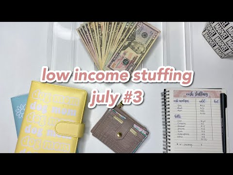 cash envelope & savings low income stuffing | july #3 | budgetwithamanda