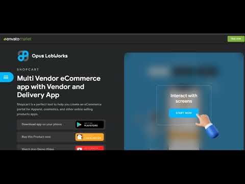 6 App Template| Multi Vendor eCommerce app| Online Shopping App| eCommerce Deliver  By opuslabworks