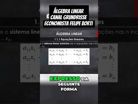 Sistema Linear Arbitrário (Canal Grundrisse)#algebra #matematica #CanalGrundrisse