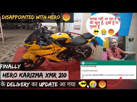 Finally Hero Karizma XMR 210 Delivery Update आ गयी but 😭 Why Hero Why? #herokarizmaxmr  #hero