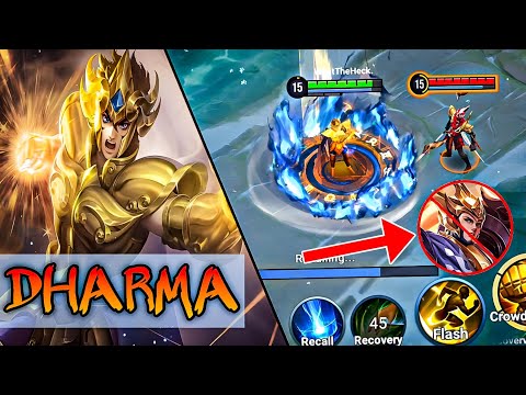 DHARMA GOLD LEO SKIN - DESTROY YANG JIAN IN CLASH LANE GAMEPLAY | HONOR OF KINGS