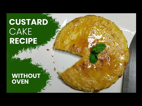 Custard Cake Recipe Without Oven | How to Make Cake Without oven| Zaiqa Recipes