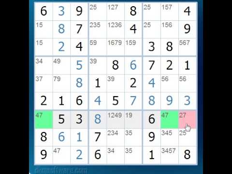 Sudoku Tutorial 2 - Naked Pairs