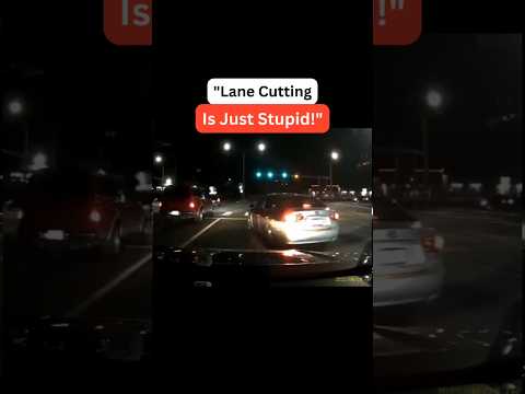 "Lane cutting is stupid—reckless and dangerous. Stay aware and protected with a woman’s dash cam."