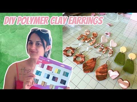 Making Clay Earrings for the First Time!