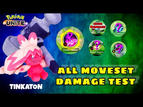 Tinkaton All Moveset Damage Test || Pokemon unite