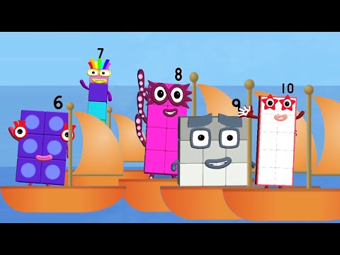 Meet The Numberblocks! - Learn Numbers 6 - 10 , Play Quitz, Race, Sail - Educational Games For Kids