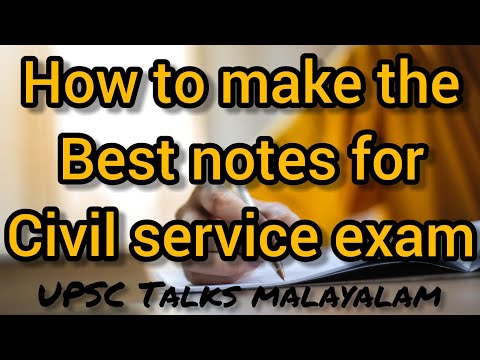 How to make the best notes for civil service exam