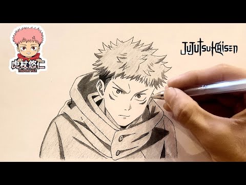 Learn How to Draw Itadori Yuji | Jujutsu Kaisen | Sketch of Yuji