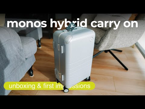 UNSPONSORED MONOS LUGGAGE REVIEW: Hybrid Carry On Unboxing & First Impressions