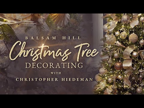 Christmas Decorate With Me! Balsam Hill Silverado Slim Christmas Tree , Ornaments, Ribbon, & Topper