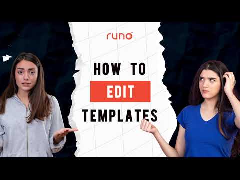 How to edit a template | Mobile App | Runo