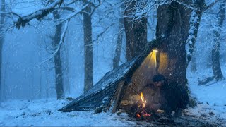 Can I survive 4 days in the winter forest?Camping in heavy snow, building a shelter