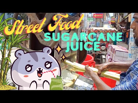 Sugarcane Juice Making With Traditional Machine - Best amazing sugarcane Street Food Bangladesh