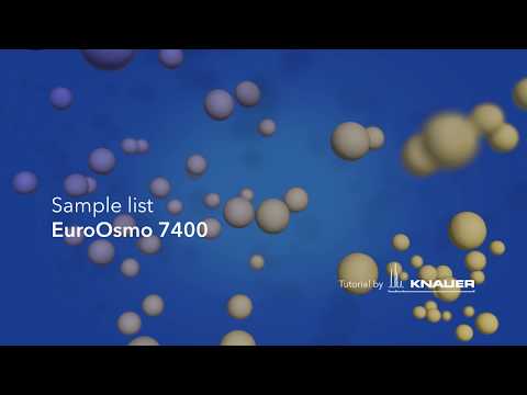 EuroOsmo 7400 FAQ: Sample list