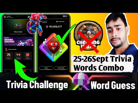 25 Sept BLove Dapp Trivia challenge & Words Guess Combo | BLove Dapp Trivia | BLove Dapp words code