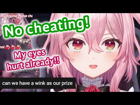 Staring contest, Rosemi winks if you win 【NIJISANJI EN | Rosemi Lovelock】