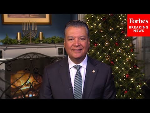 Alex Padilla Delivers His 2024 Holiday Message And Urges People To 'Stay Engaged' In Politics