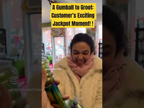 From Gumball to Groot: Customer’s Exciting Jackpot Moment Trying Their Luck on the $20 Gumball !