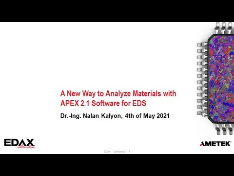 A New Way to Analyze Materials with APEX 2 1 Software for EDS