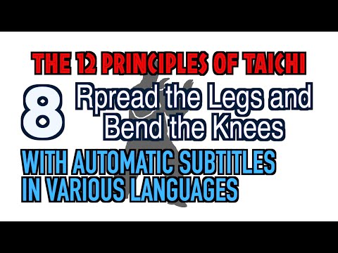 taichi chuan -  【THE 12 PRINCIPLES of Taichi】 8. Rpread the Legs and Bend the Knees - With automati~