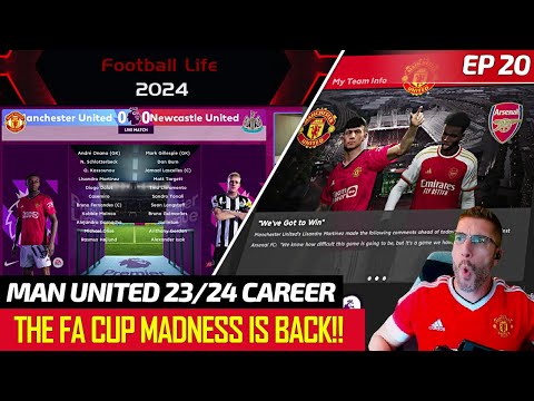 [TTB] #MANUNITED CAREER EP20 - FA CUP QUARTER FINAL INTENSE BATTLE VS ARSENAL, AND MORE! 🥵️