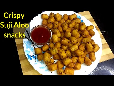 Crispy Suji Aloo Snacks | सूजी और आलू से बनायें एकदम क्रिस्पी नाश्ता ।