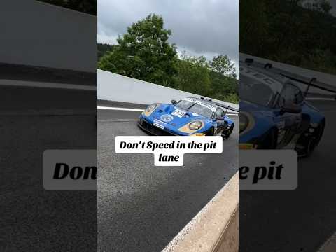 DON’T SPEED IN THE PIT LANE