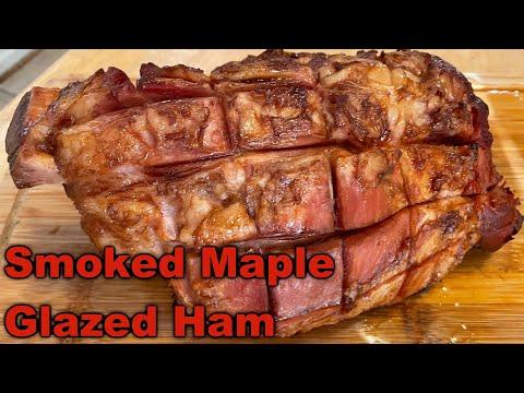 Smoked Maple Ham On Pit Boss 1100 | Smoked Shank Ham | Maple Glazed Ham Shank | Ham Recipe