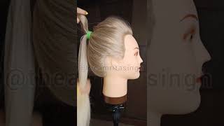 Easy bouncy ponytail for girls #shortvideo #hairstyletutorial