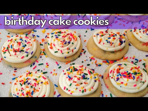 Birthday Cake Cookies from scratch! | Tastes just like delicious Cake Batter!