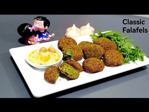 Falafel Recipe in English | Arabic Crispy Chickpeas Snack | How to make Falafel Middle Eastern Recip